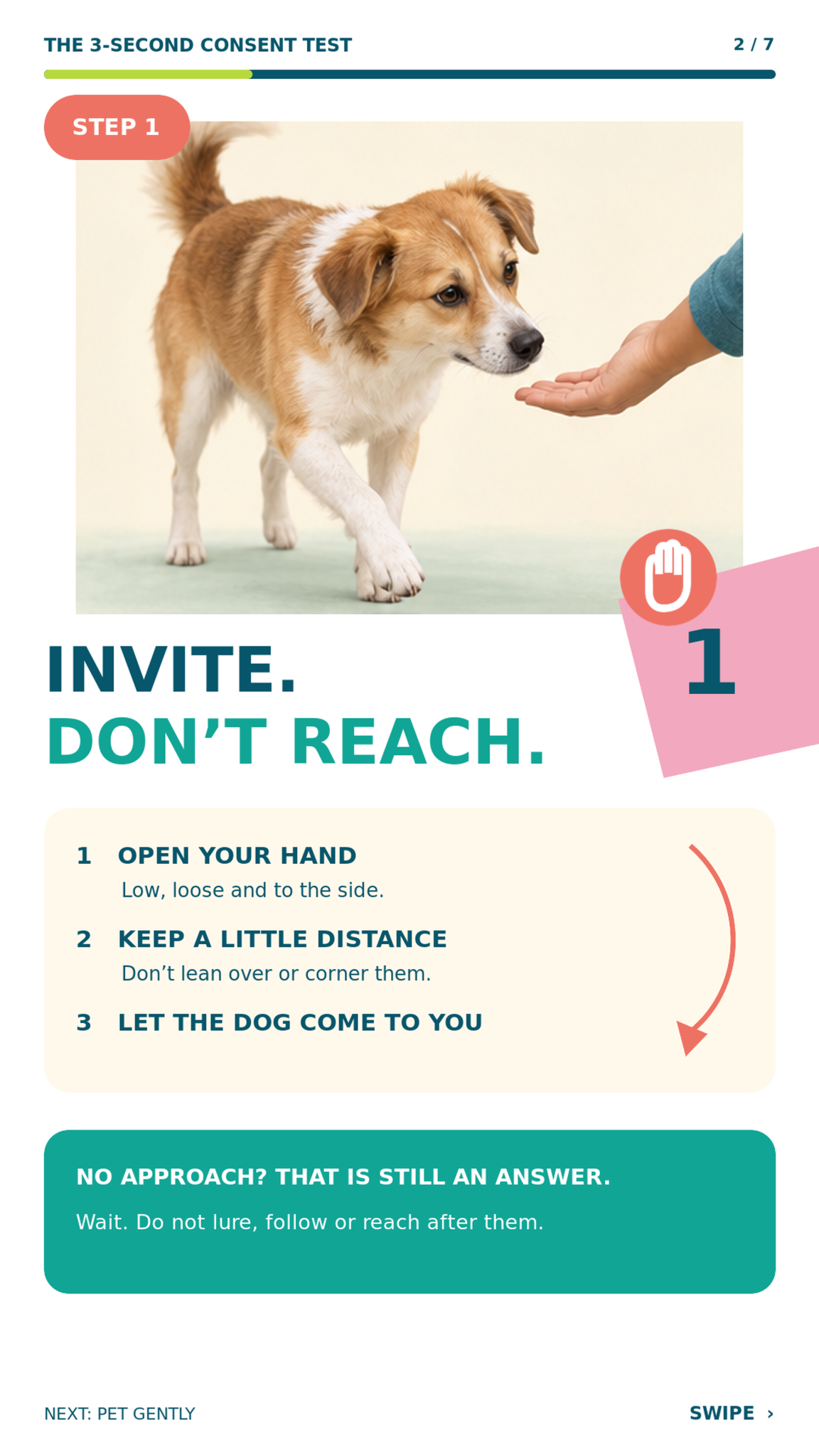 Step 1: Invite. Don't reach.
